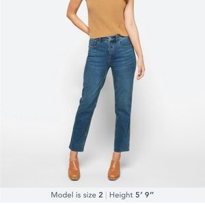 Free People Blue Straight Leg Jeans
